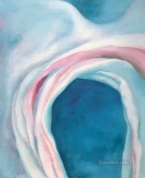 音楽 ピンクとブルー NO1 ジョージア・オキーフ アメリカのモダニズム 精密主義 Oil Paintings